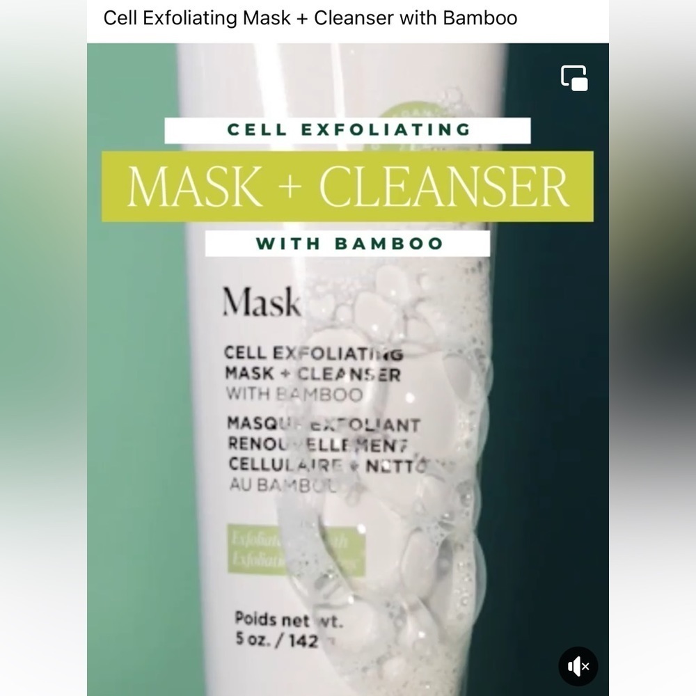 Cell Exfoliating Mask + Cleanser with Bamboo by Arbonne